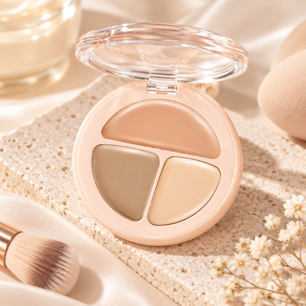 🌸 3-Color Concealer Palette for a Flawless-Looking Complexion