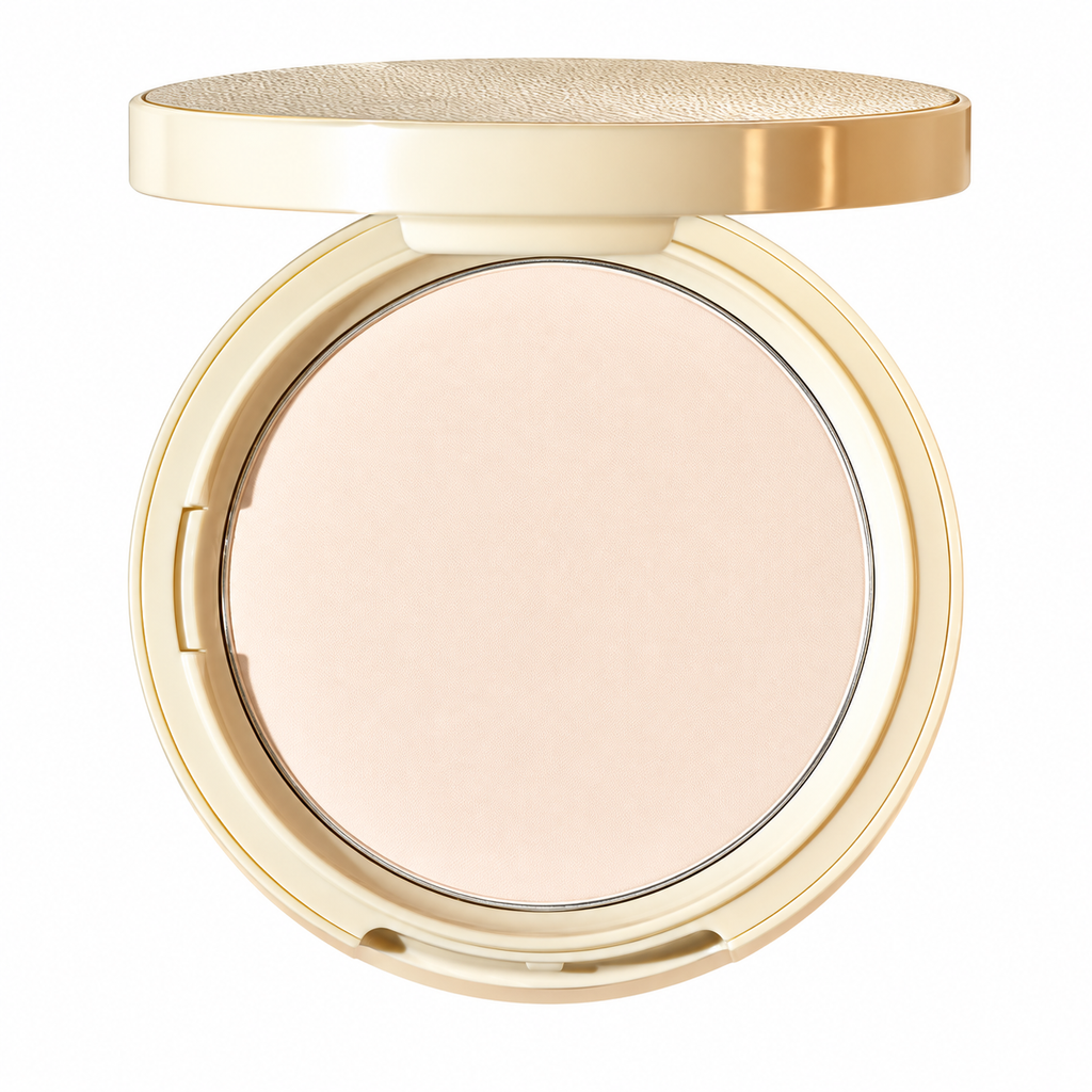✨ Soft Focus Setting Powder | Blurring Face Powder | Smooth Matte Finish | Lightweight Makeup Setting Powder | Elegant Gold Compact