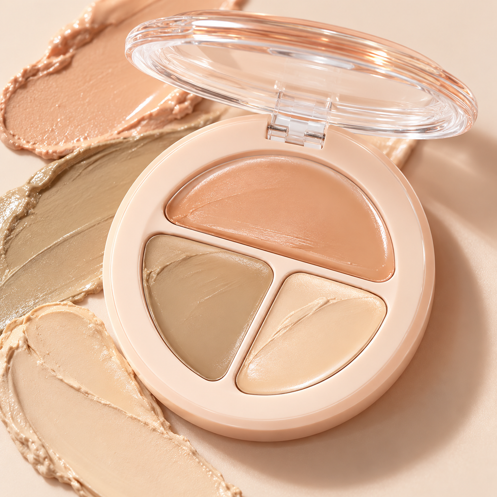 🌸 3-Color Concealer Palette for a Flawless-Looking Complexion