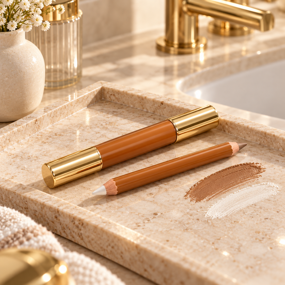 🤎 Dual-Ended Contour Stick | Face Contouring & Highlighting Pencil | Sculpting Makeup Duo
