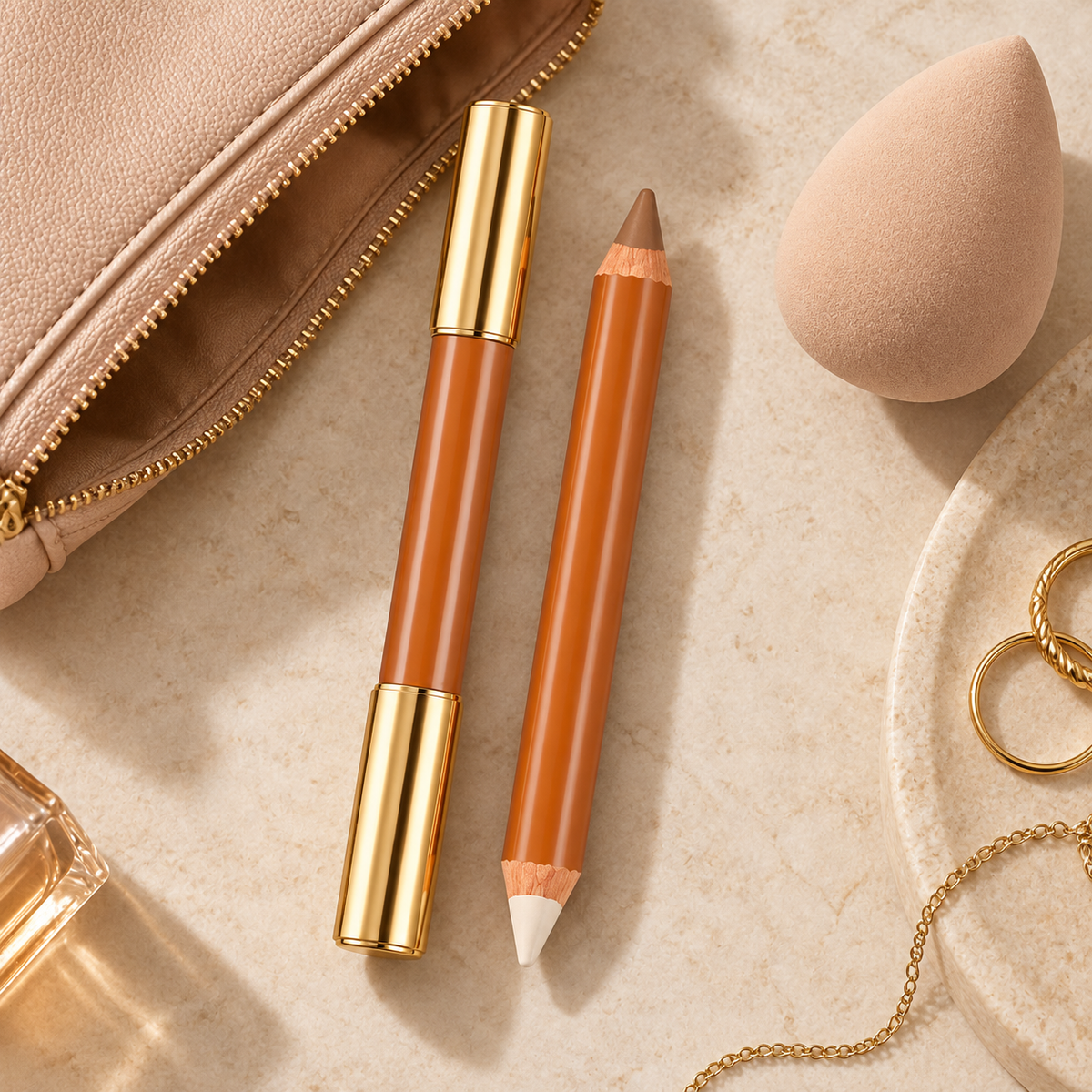 🤎 Dual-Ended Contour Stick | Face Contouring & Highlighting Pencil | Sculpting Makeup Duo