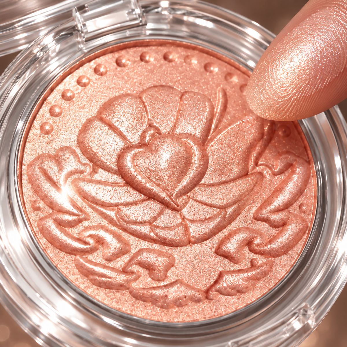 ✨ Shimmer Highlighter Powder | Radiant Glow Face Highlighter | Pearl Finish Illuminating Powder | Natural Luminous Makeup