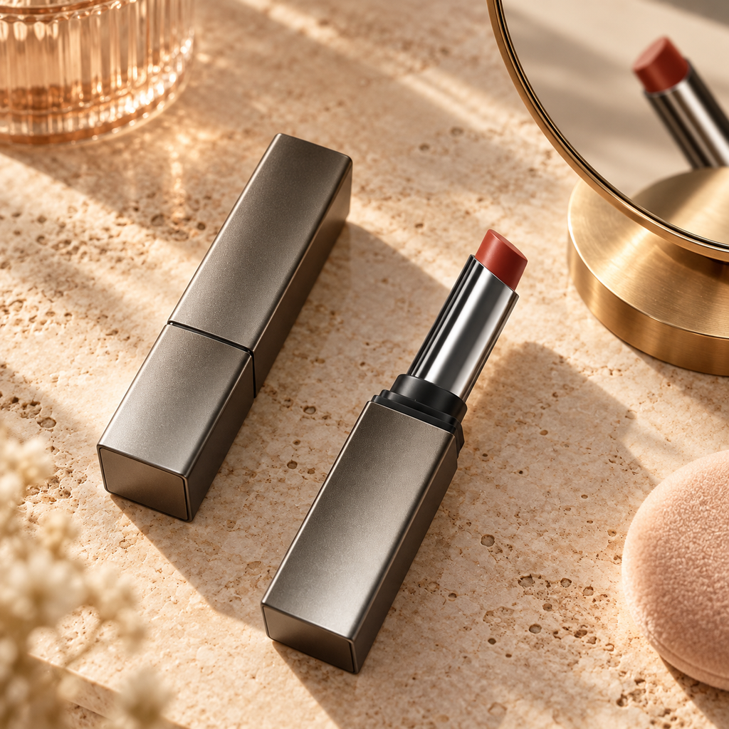 💄 Matte Lipstick | Elegant Warm Red Lip Color | Smooth Velvet Finish | Rich Color Lip Makeup