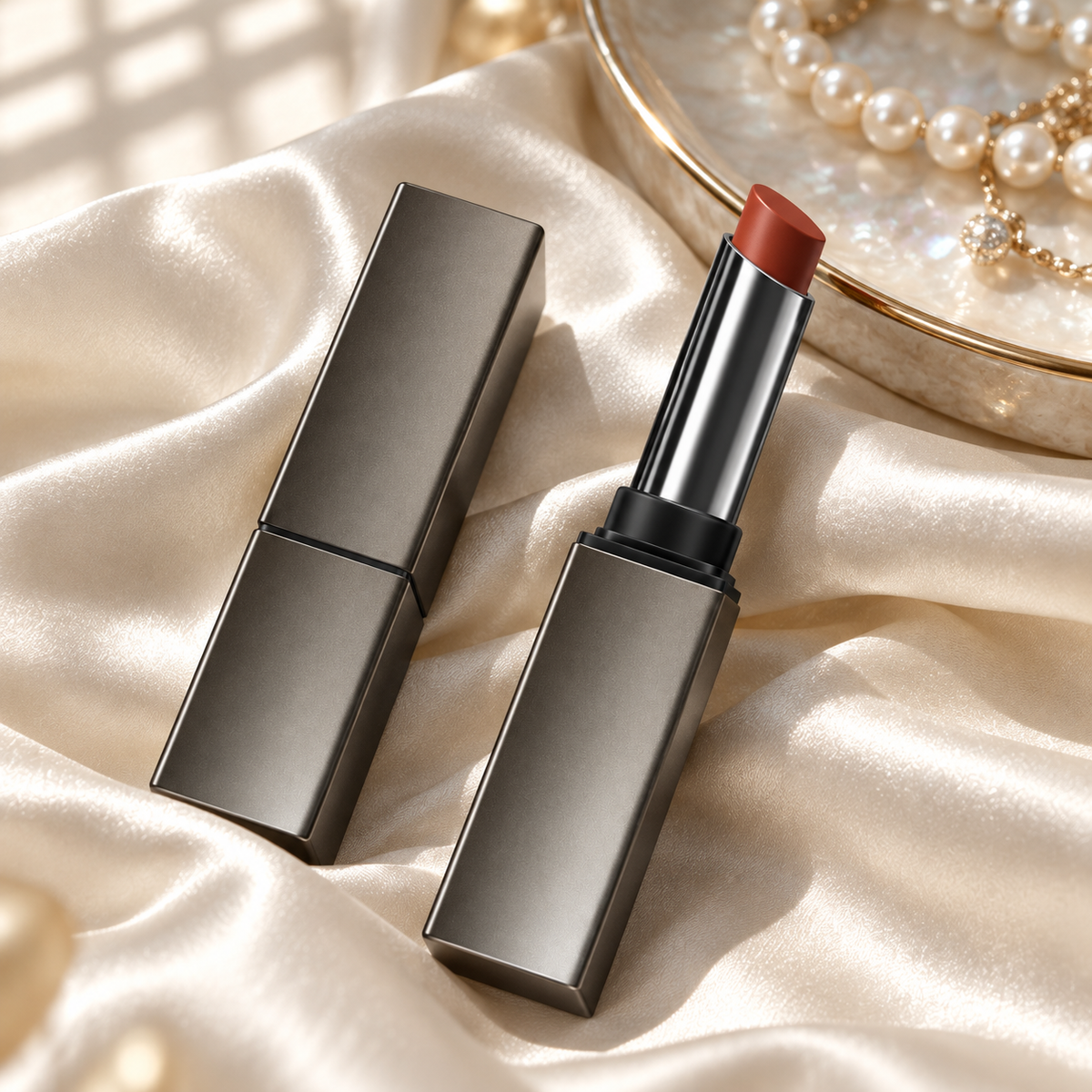 💄 Matte Lipstick | Elegant Warm Red Lip Color | Smooth Velvet Finish | Rich Color Lip Makeup