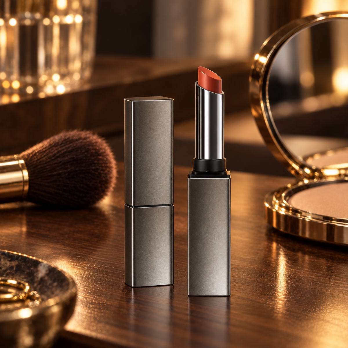 💄 Matte Lipstick | Elegant Warm Red Lip Color | Smooth Velvet Finish | Rich Color Lip Makeup