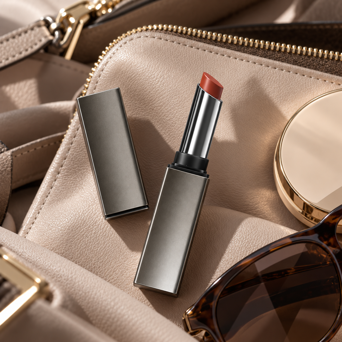 💄 Matte Lipstick | Elegant Warm Red Lip Color | Smooth Velvet Finish | Rich Color Lip Makeup