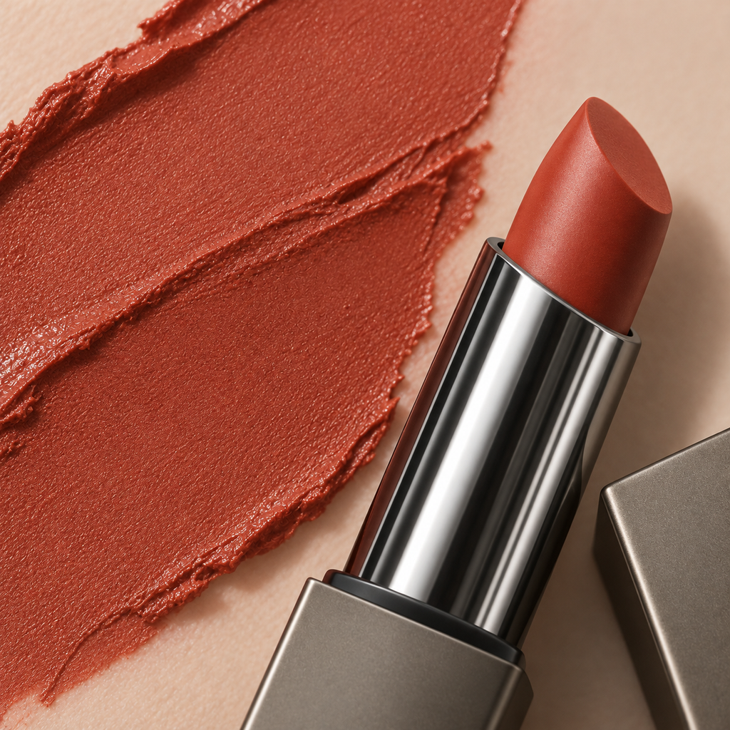 💄 Matte Lipstick | Elegant Warm Red Lip Color | Smooth Velvet Finish | Rich Color Lip Makeup