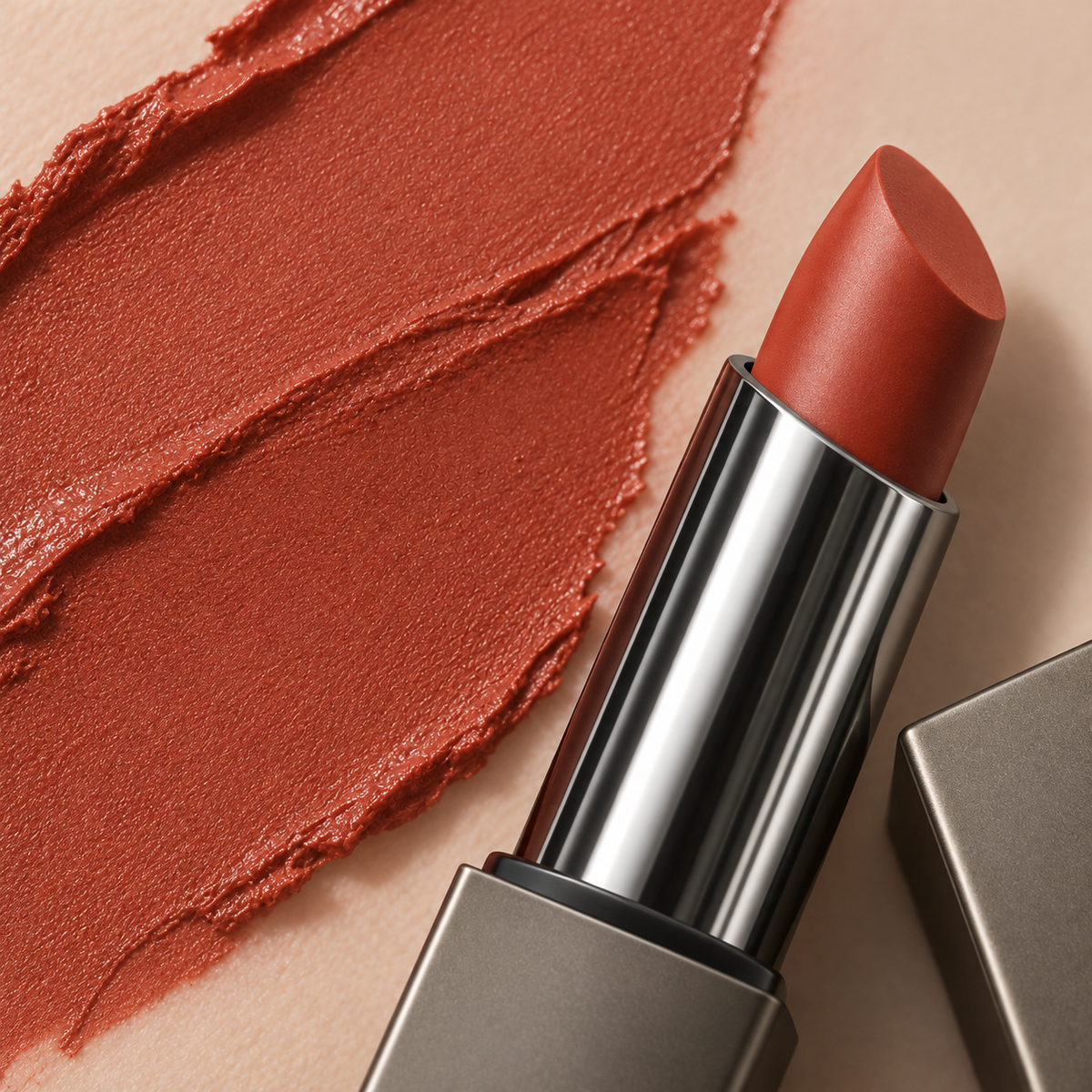 💄 Matte Lipstick | Elegant Warm Red Lip Color | Smooth Velvet Finish | Rich Color Lip Makeup