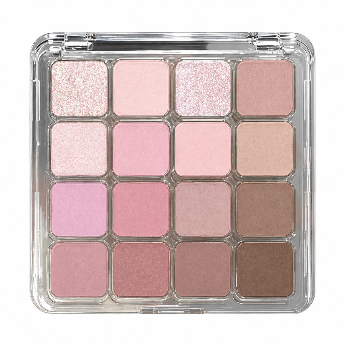 🎨 16-Color Eyeshadow Palette | Pink & Nude Eye Makeup | Matte & Shimmer Shades