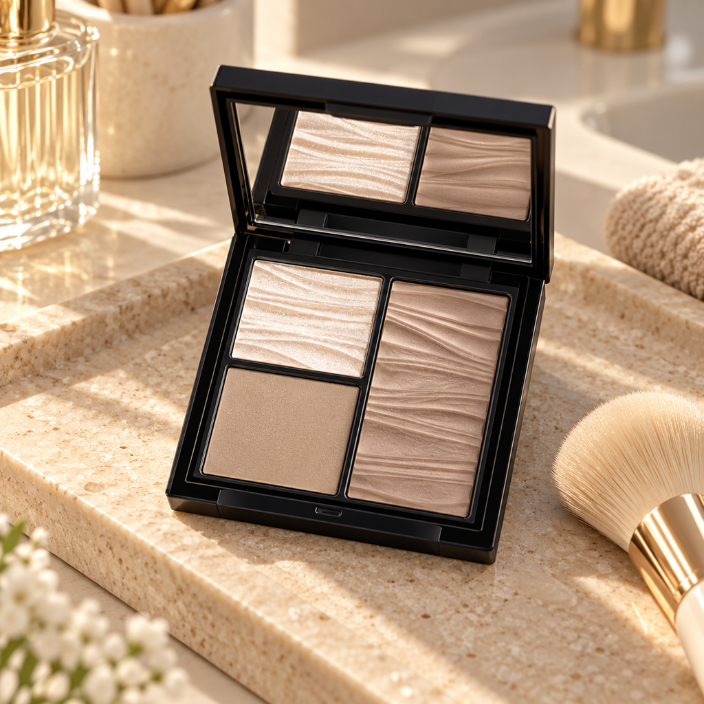 🤎 Contour Palette | 3-Shade Face Sculpting &amp; Highlighting Powder | Bronzer &amp; Highlighter Makeup Palette | Natural Defined Makeup Look | Beauty Gift