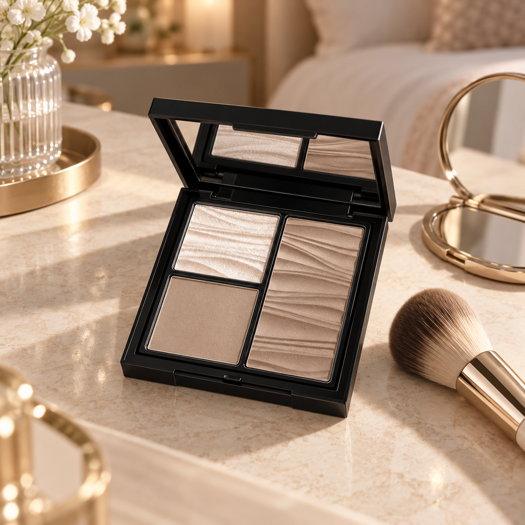 🤎 Contour Palette | 3-Shade Face Sculpting &amp; Highlighting Powder | Bronzer &amp; Highlighter Makeup Palette | Natural Defined Makeup Look | Beauty Gift